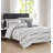 Bethpage White/Grey Polyester 9 Piece Comforter Set-1407321581