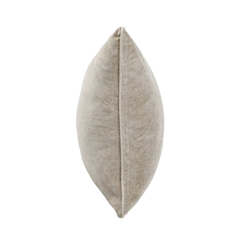 Harriet Pillow Cover & Insert, Silver, Square 18"