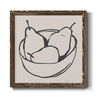 Simple Pear I - art mural encadré sur toile