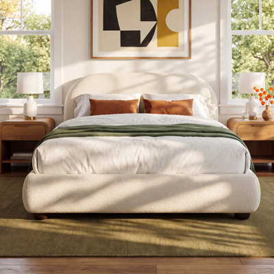 Tesso Velvet Upholstered Bed