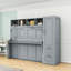 Tandie Wood Murphy Bed with Shelves and 2 Drawers-1660981314-1660981313