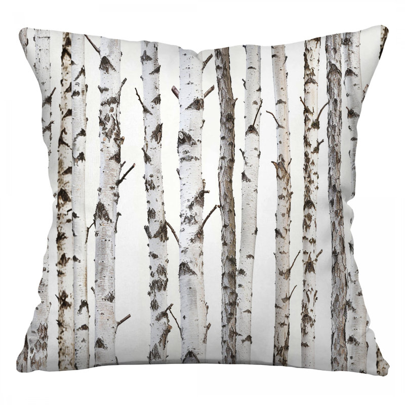 Coussin Birch Tree, H 16 po x l 16 po