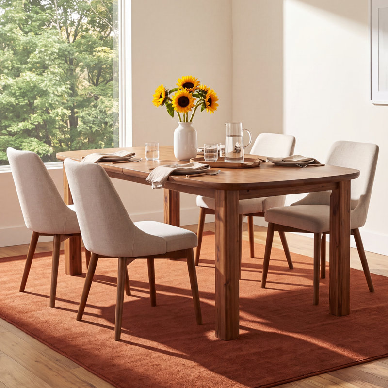 Kary 64.98-88.98" W Oval Extendable Dining Table