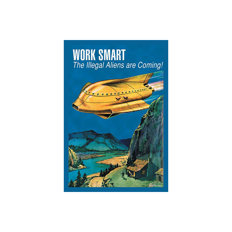 « work smart » par wilbur pierce, impression