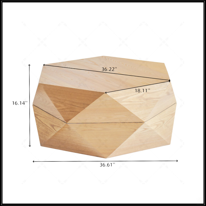 Table basse 36,61 po, Naturel