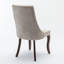 Chaise de salle à manger rembourrée haut de gamme à dossier haut avec pieds en bois massif (lot de 2)-1235107577-1235107581-1235107582