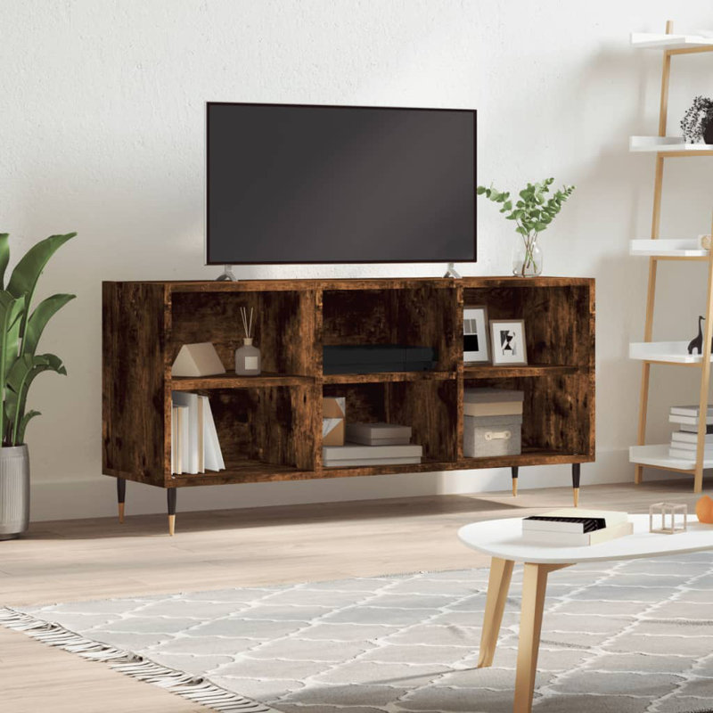 Charie TV Stand for TVs up to 43", Smoked Oak