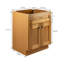 Meuble-lavabo de 24 po Brookings, en bois massif, entièrement assemblé, gris Sherwin Williams® - Design House, 215517-97986002