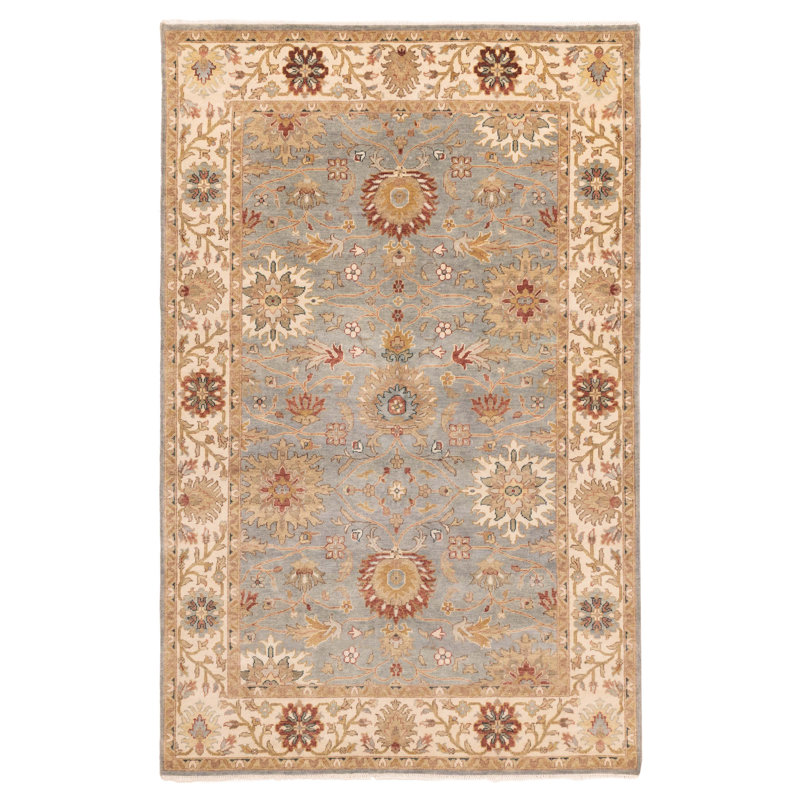 Tapis bleu denim Jules Serapi 5 pi 11 po x 9 pi 0 po