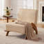 Chaise d'appoint rembourrée avec pieds en bois-946729180