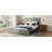 Queen Size Solid Pine Bed Frame With Barn Door Headboard & Under-bed Storage-1505544521