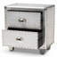 45.5cm W Metal Bedside Table
