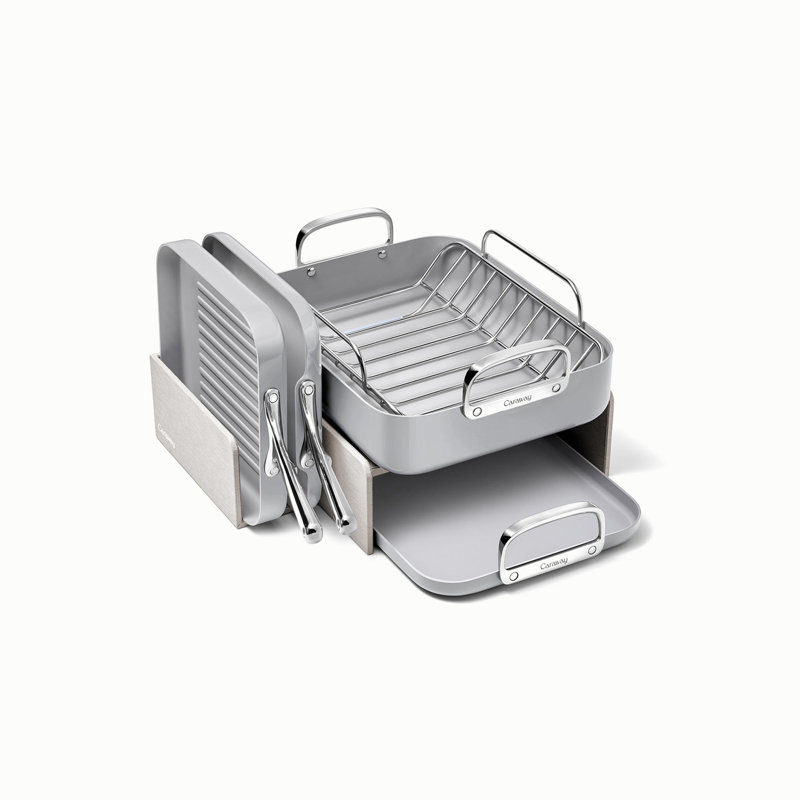 Caraway 5Pc Square Cookware Set, Gray
