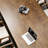 Simple Rectangular Solid Wood Conference Table-498690383
