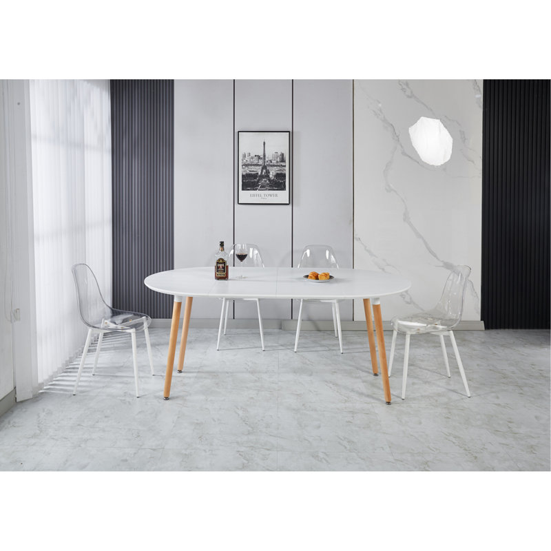 Table extensible, table à manger, table de bureau, table basse, pieds en bois, 100/140 / 180x100x75cm