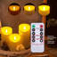 Chandelles rechargeables sans flamme scintillantes rechargeables (3 paquets)