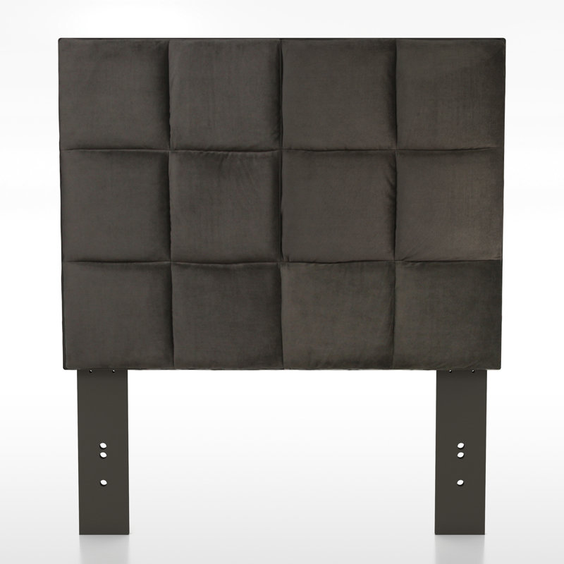 Tête de lit tapissier Choco, Brun, Simple