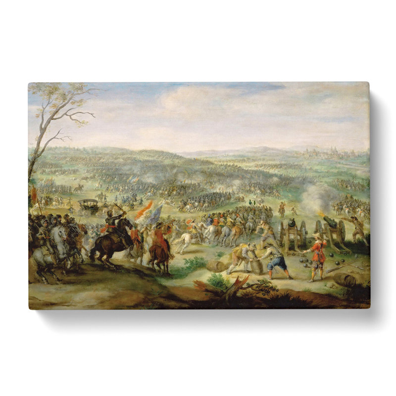Flemish Proverbs by Pieter Bruegel The Elder - Wrapped Canvas Painting, 35cm H x 50cm W x 3cm D