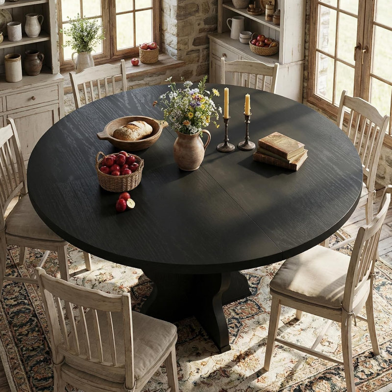 Table de salle à manger Extendab, Noir