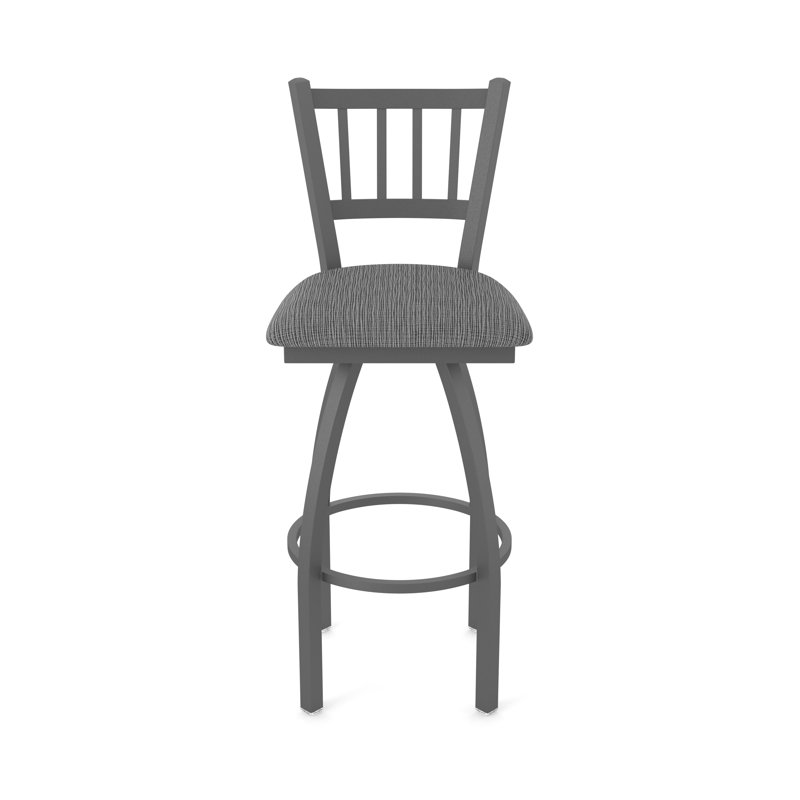 Tabouret pivotant 810 Contessa, Étain, Tissu - charbon graphique, Très grand (siège d'une hauteur de 36 po)