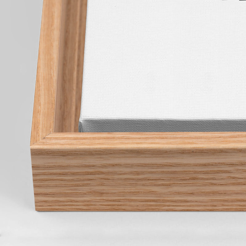 " Tangled I " Painting Print, Floater Framed Canvas, Natural, 25.25" H x 25.25" W