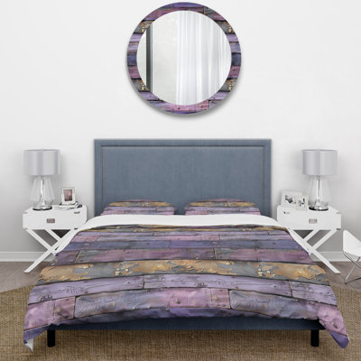Ensemble de housse de couette lilas