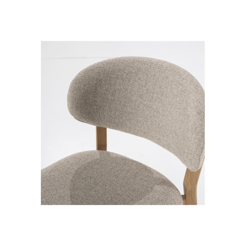 Mikky Barstool, Gray, Natural