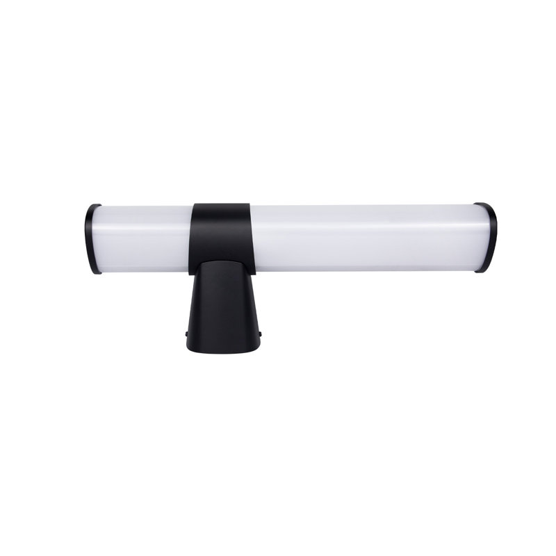 Clessie Plastic LED Flush Mounted Sconce, Black