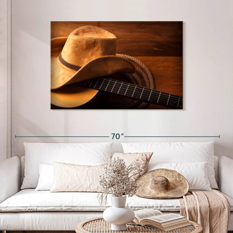 Guitare Western Country, H 30 po x l 45 po