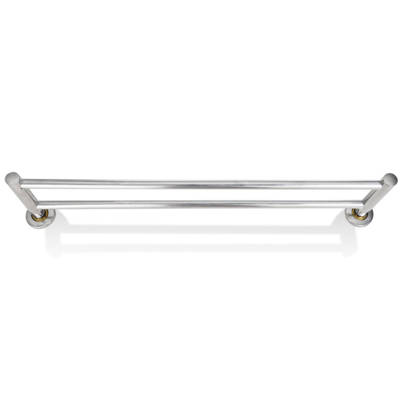 Porte-serviettes en acier inoxydable 2 tubes