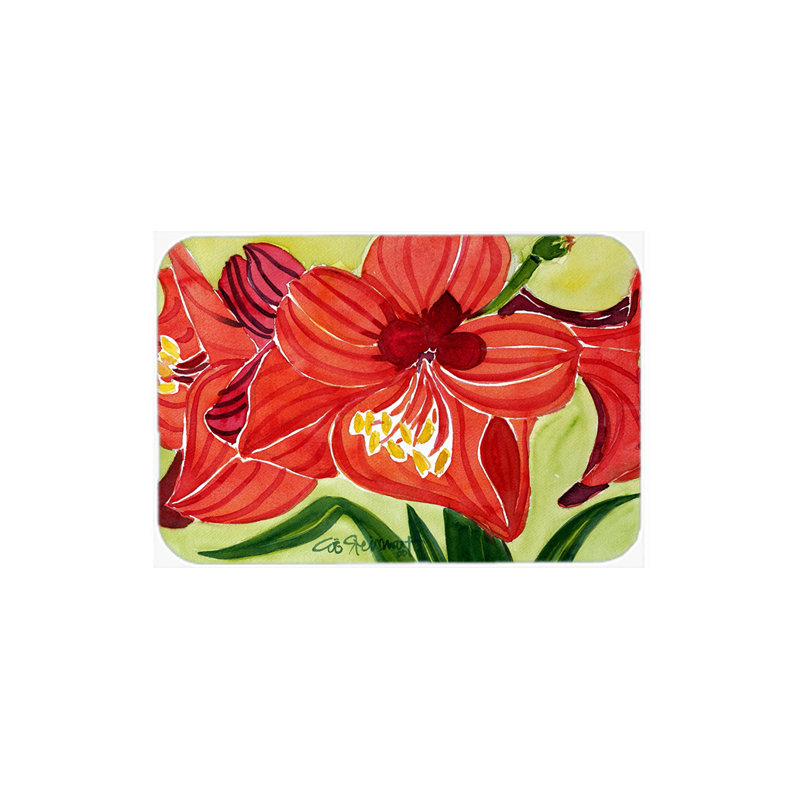 Planche à découper en verre fleur-amaryllis caroline