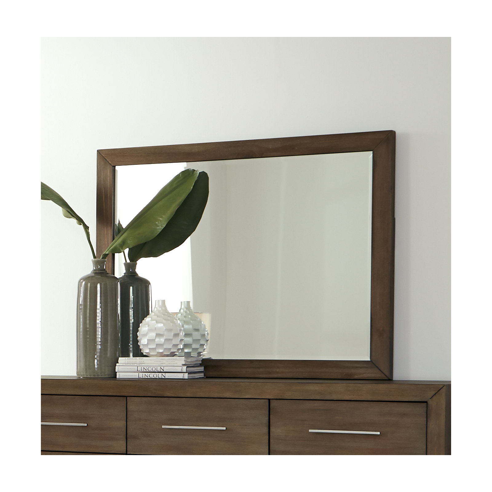 Brooks Wood Flat Mirror