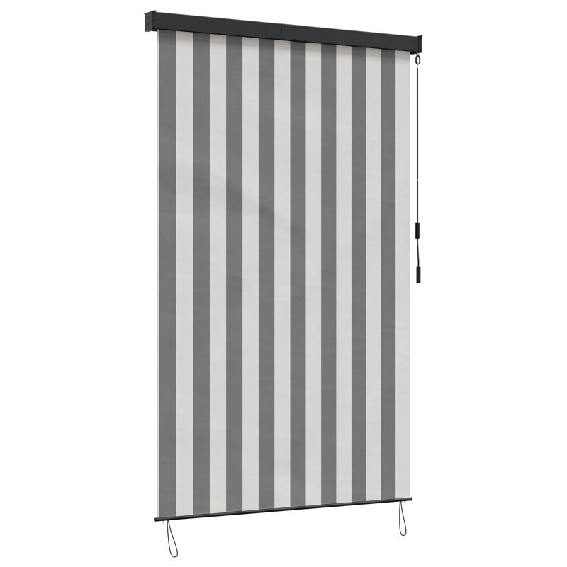 Roller shade, White/Anthracite, 140" W x 250" L
