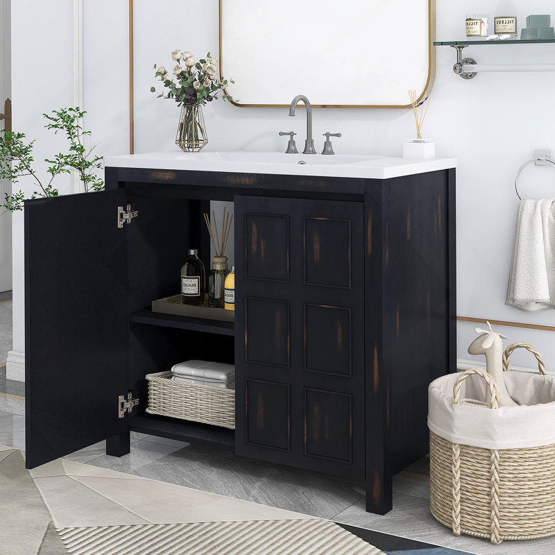 Armoire de salle de bain 36 "Retro Espresso