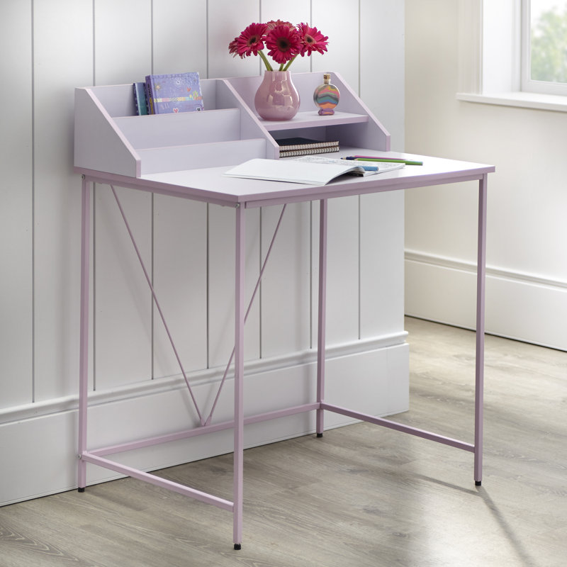 Bureau Morgane, Blanc / Rose