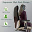 Fauteuil de direction ergonomique en cuir véritable, dossier haut de 400 lb, motif de dossier élégant, roues silencieuses à 360 °, inclinaison et profondeur réglables, accoudoirs mobiles, soutien lombaire