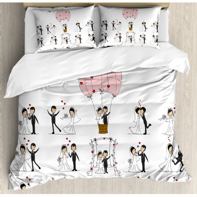 Ensemble de housse de couette en miel en miel de mariés pour les photos de mariage et de marié Wedding Decorations