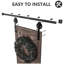 Ensemble de quincaillerie de porte de grange double coulissante standard-49603020