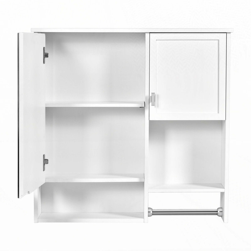 29" x 28" Wall Mounted Bathroom Medicine Cabinet, White
