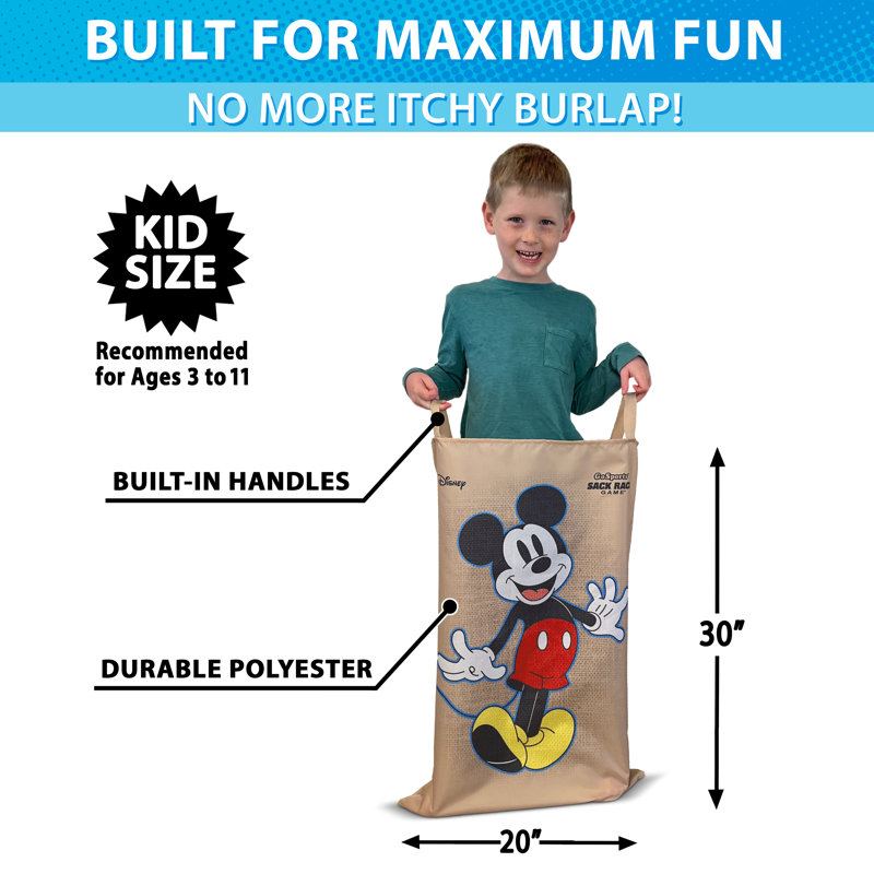 Jeu de 6 sacs Disney pour enfants Disney par GoSports, Disney Mickey et ses amis