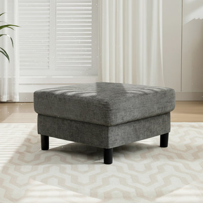Della 27.5" Wide Upholstered Square Ottoman
