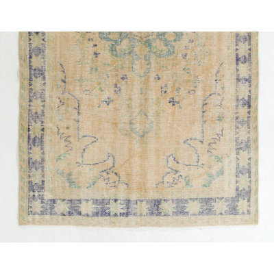 Vintage Handmade Turkish Oushak Rug
