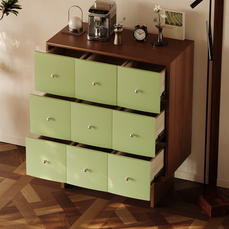 Commode d'appoint de style minimaliste italien, Vert