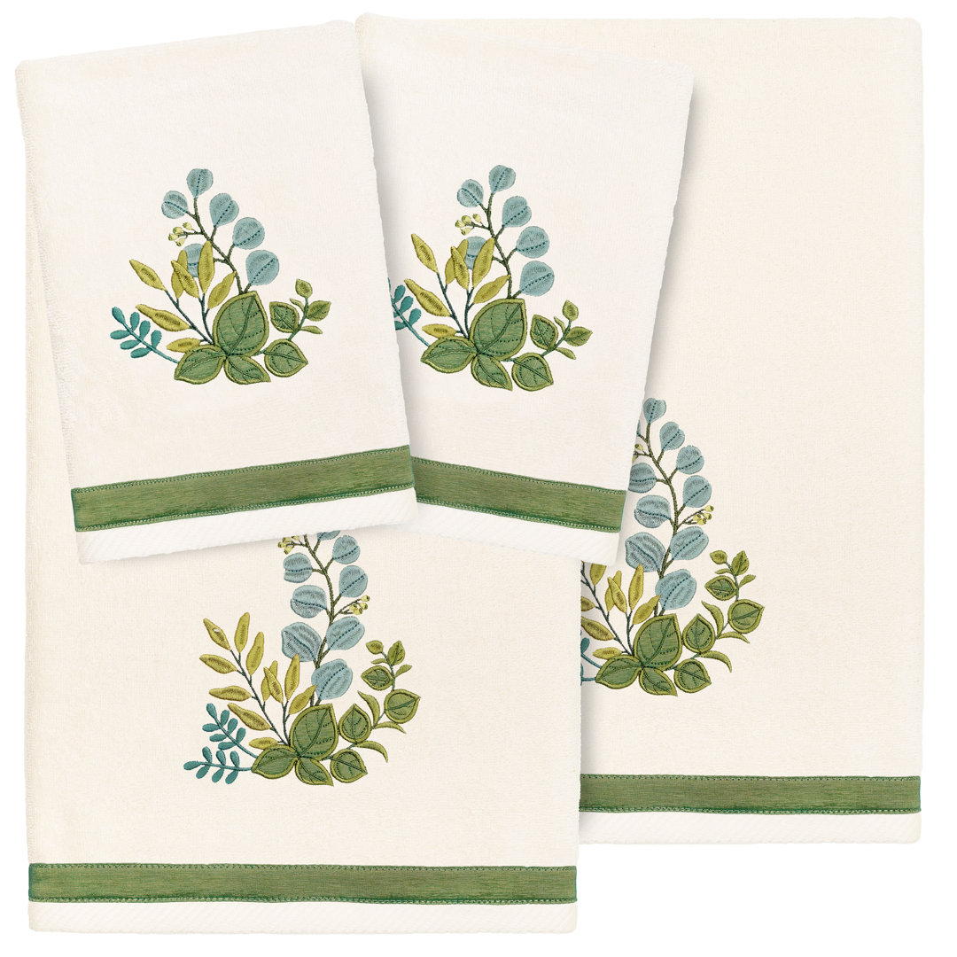 Botanica 4 Piece Turkish Cotton Towel Set (Set of 4) Linum Home Textiles 