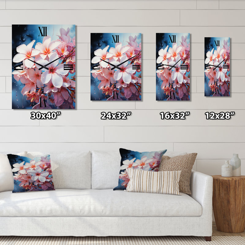 Horloge murale Eifion - Plumeria, Petit