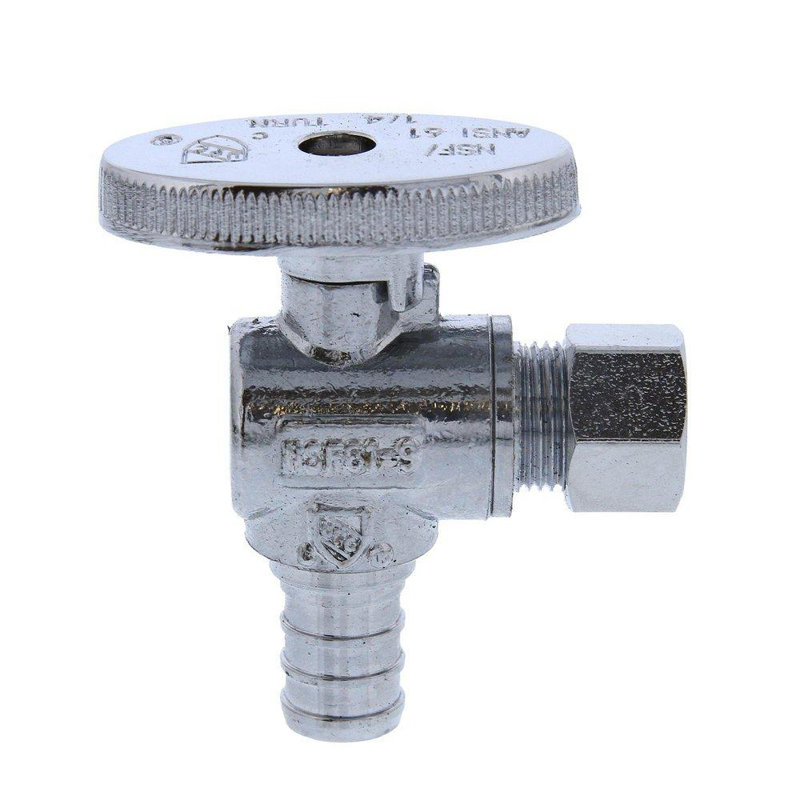 1/2 "X 3/8" arrêt de l'alimentation quart de tour