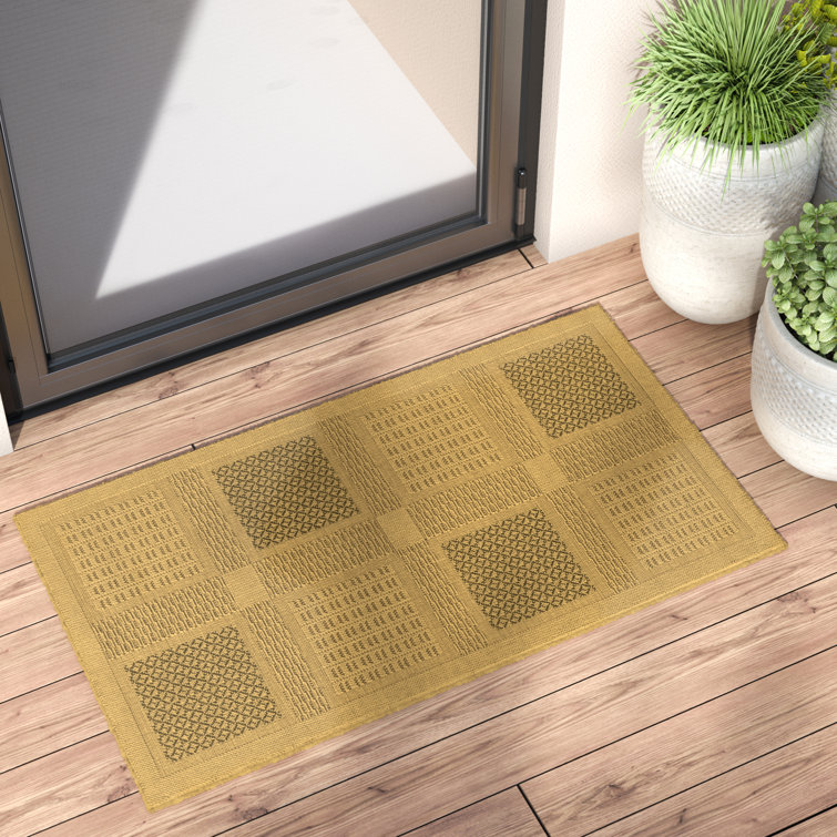 Tapis d'intérieur / extérieur à motif géométrique Stevison Performance