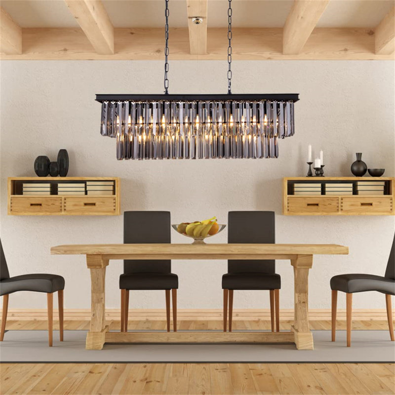 Alexandrew 9 - Light Kitchen Island Pendant, Grey