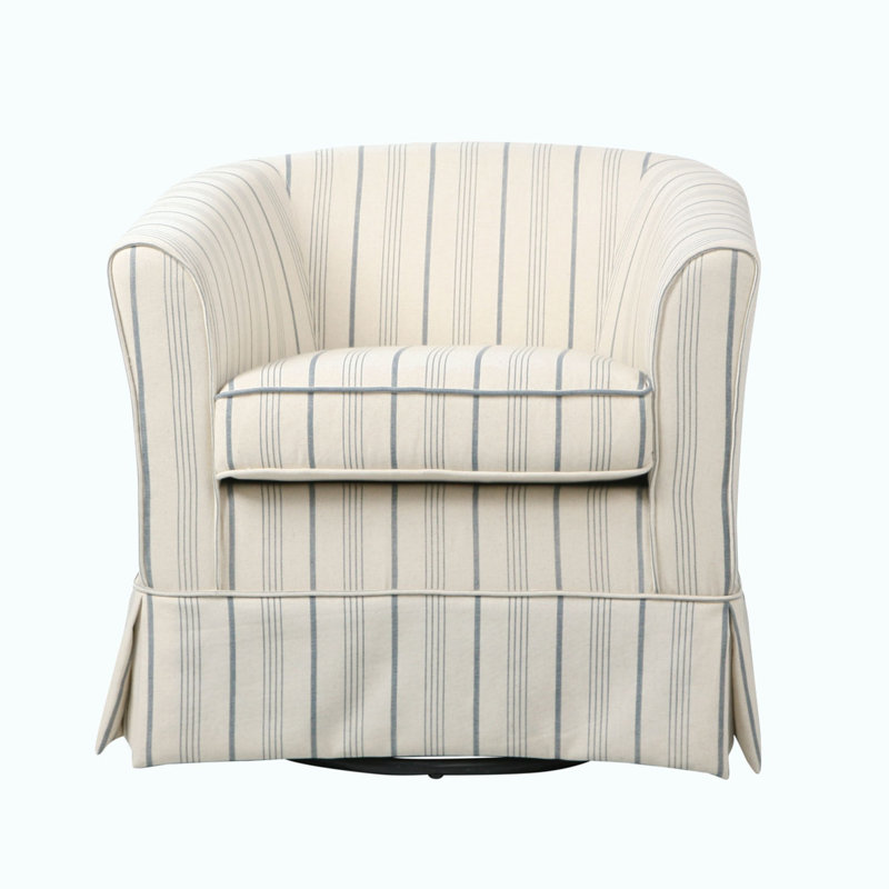 Chaise pivotante à accoudoirs évasés