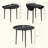 Round Drop Leaf Folding Kitchen Dining Table, Space-Saving Table for Small Spaces, Apartments